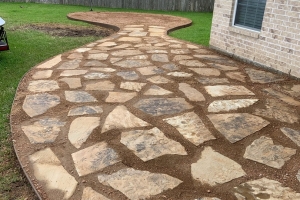 crushed granite flagstone patio