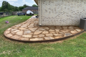 crushed granite flagstone patio