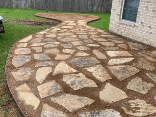 crushed granite flagstone patio