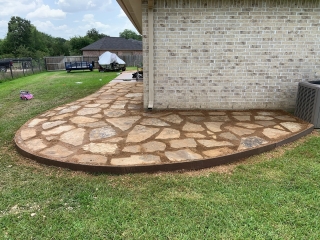 crushed granite flagstone patio